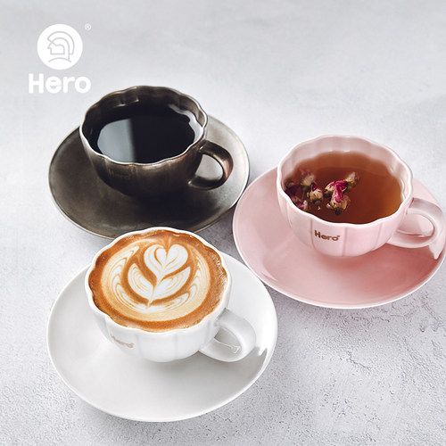 花颜咖啡杯碟陶瓷欧式简约轻奢