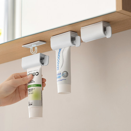 懒角落即取即放磁吸稳固挤牙膏器