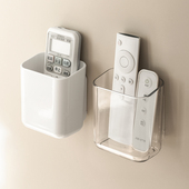 懒角落空调电视风扇遥控器收纳盒客厅免打孔壁挂式 墙上挂架置物架