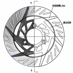小牛九号刹车盘刹车片静音款 HMD黑名单静音盘 碳钎维静音皮套餐