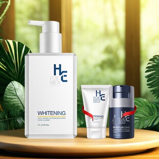 赫恩男士控油美白去角质洁面乳面霜祛痘修护抗痘清爽学生洗面奶