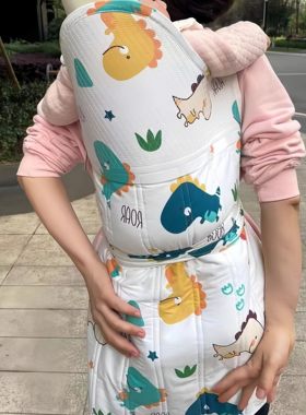 云贵州川手工婴儿宝宝传统老式背带前后背式广东背巾带兜背被背扇