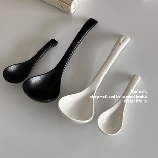 ins风陶瓷大汤勺长柄家用汤勺大号勺子舀粥调羹汤匙螺蛳粉盛汤勺