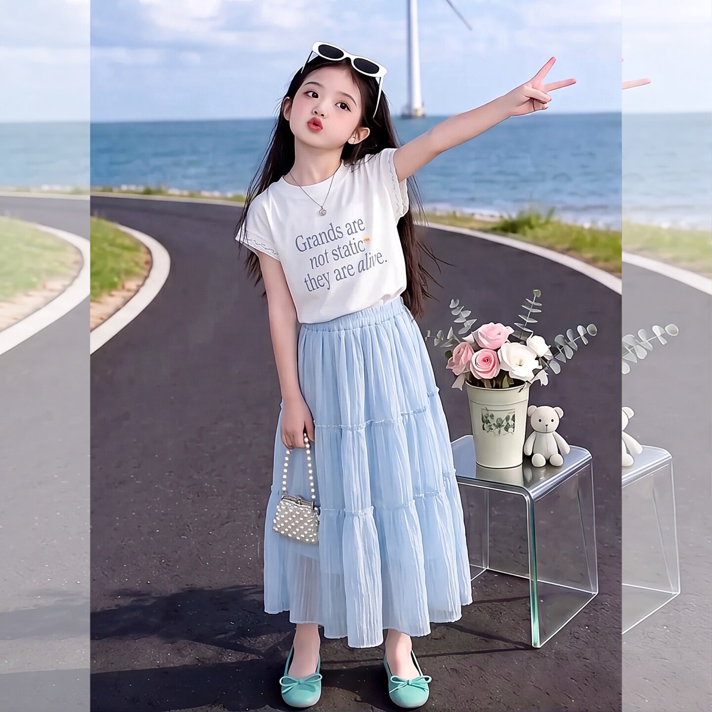 女童连衣裙夏装2026新款洋气女孩