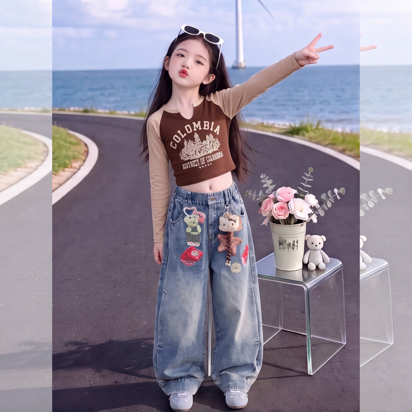 女童套装秋季套装2026新款女孩子