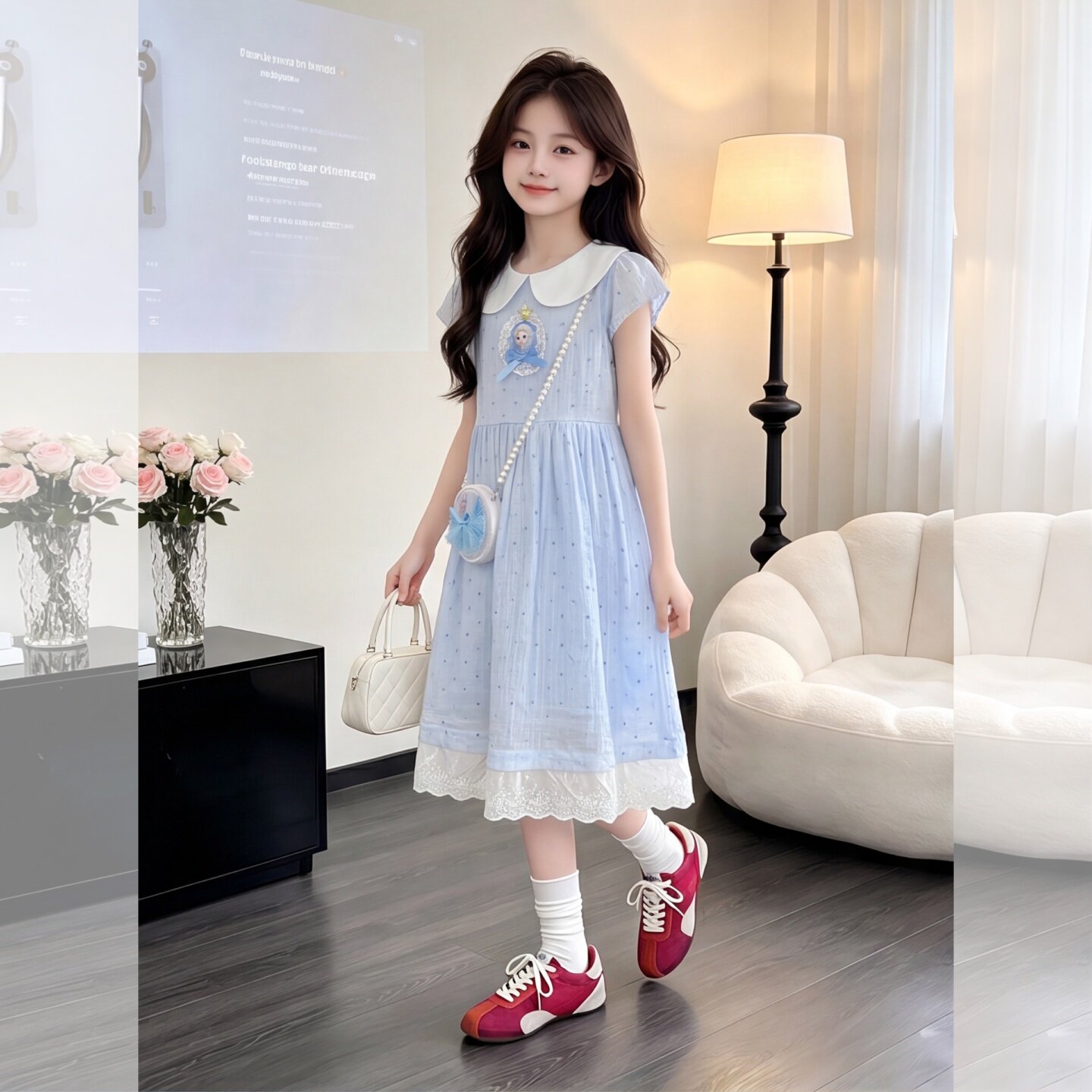 女童连衣裙夏季2026新款儿童娃娃