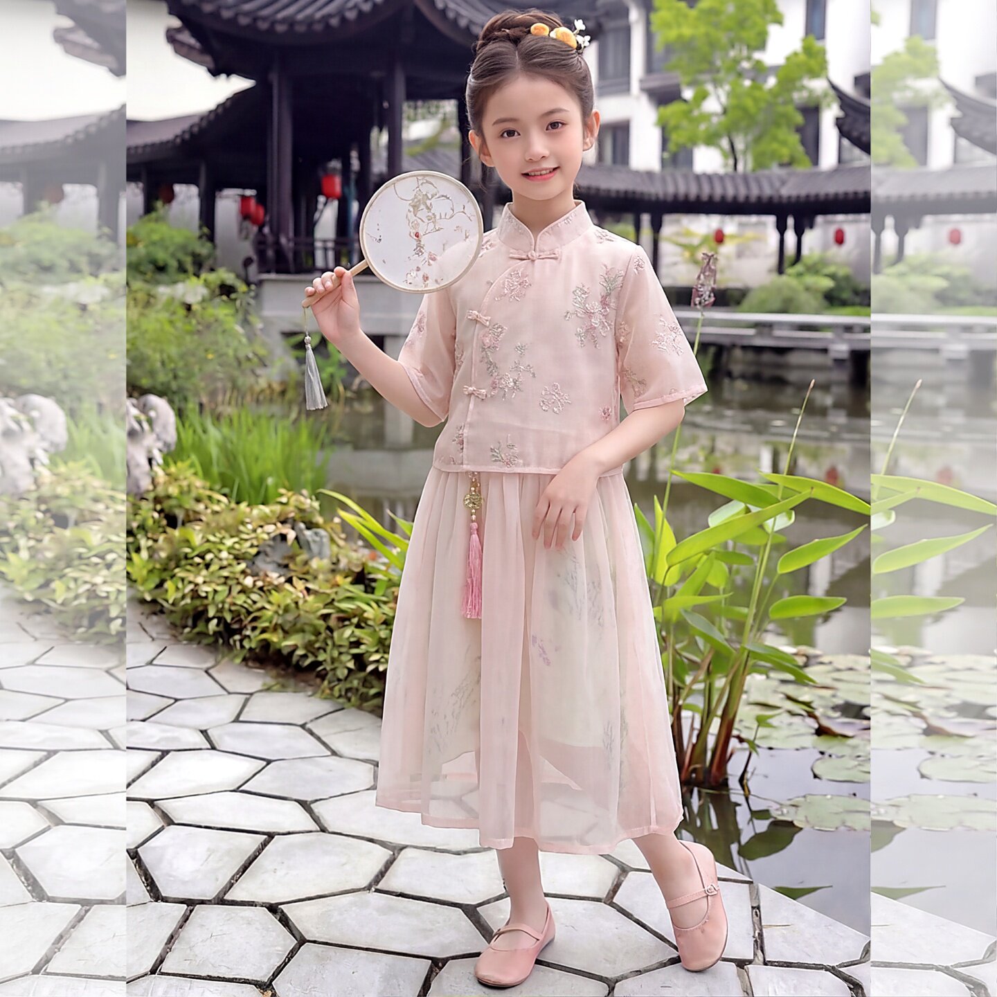女童夏季汉服连衣裙2026新款儿童