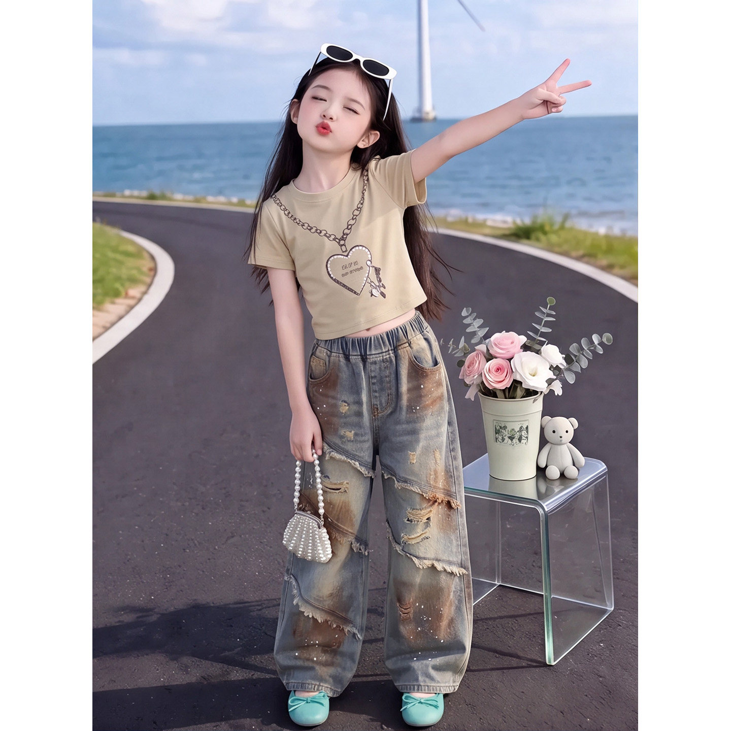 女童2026新款夏季韩版洋气时髦爱