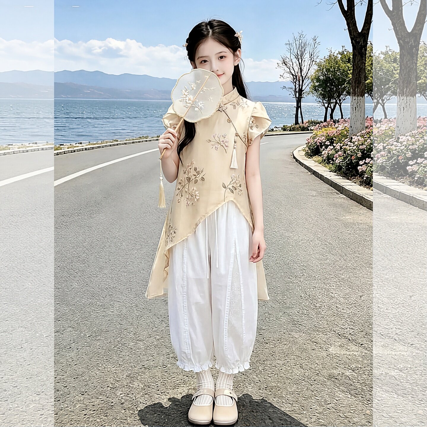 巨好看的白色裤子女夏薄款2026新