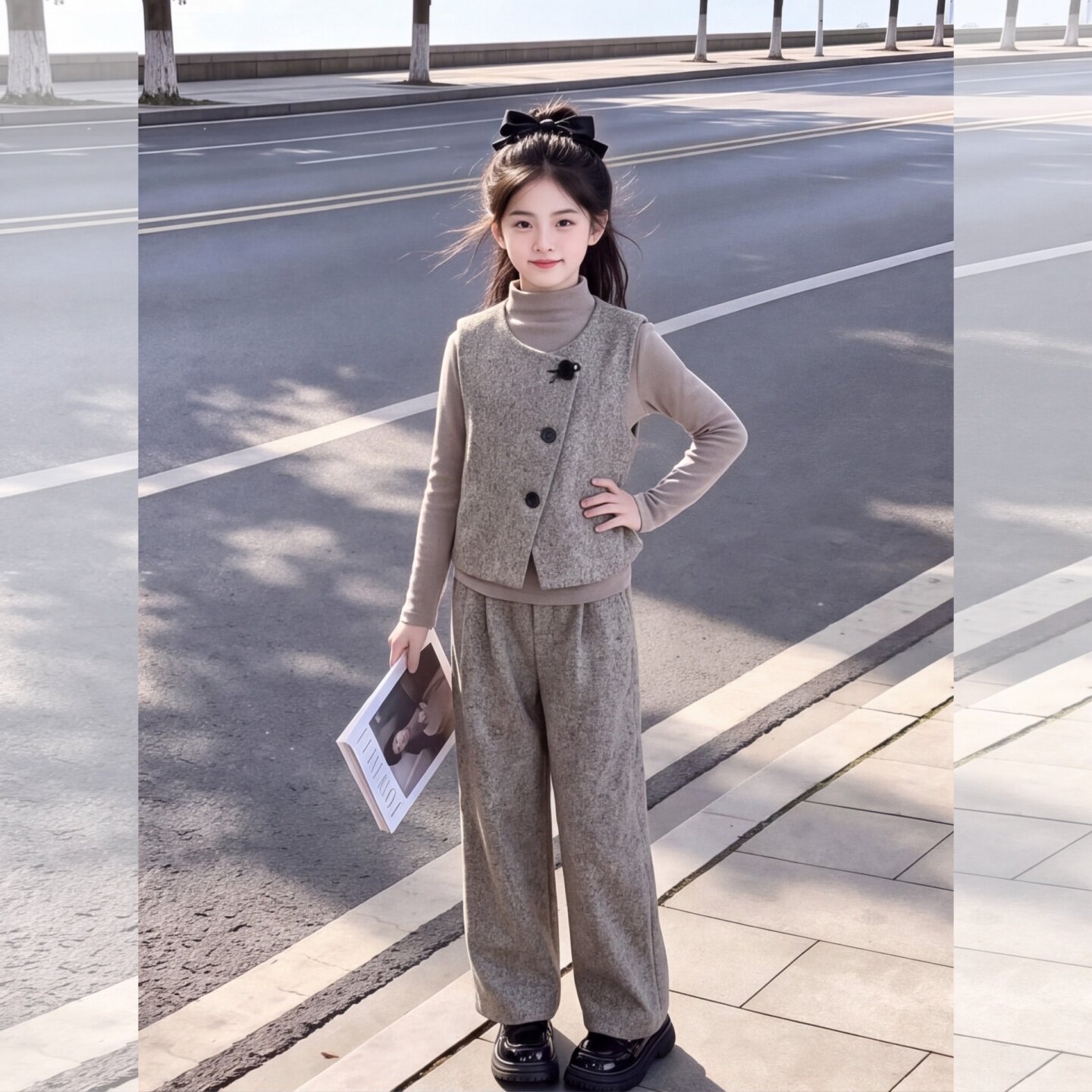 女童秋季套装2026新款儿童韩版洋