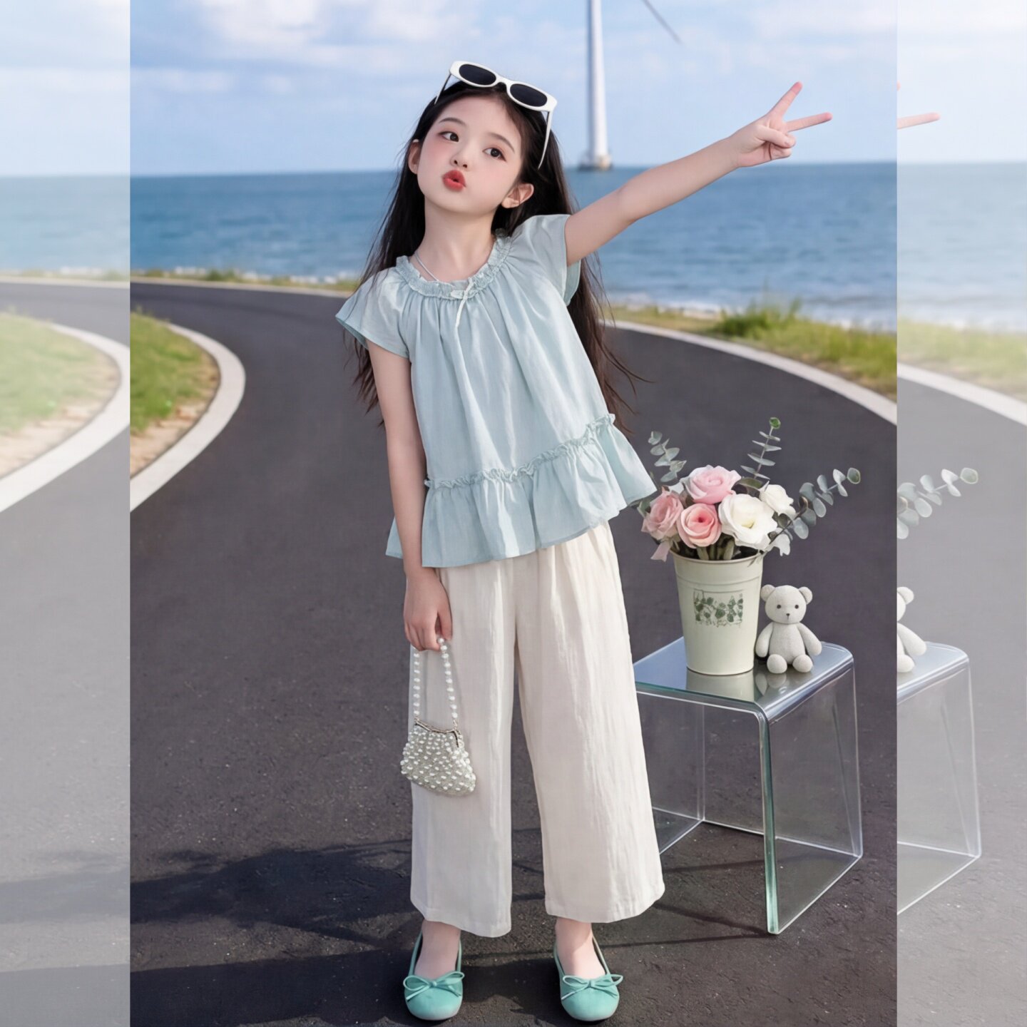 甜美女孩套装女童夏季2026新款