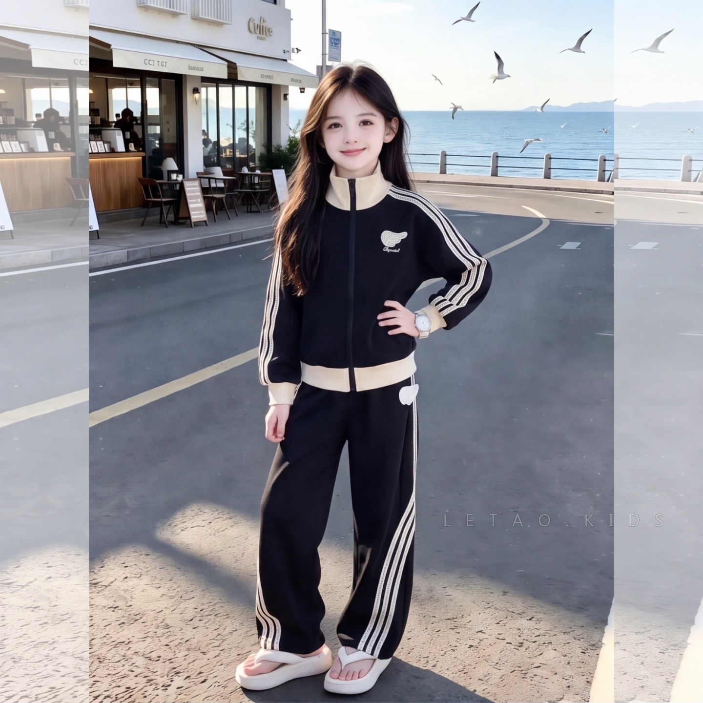 女童套装秋装款2026新款洋气大童