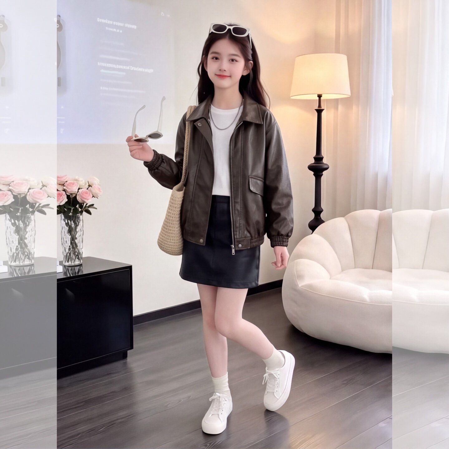 女童秋装外套2026新款中大童秋季