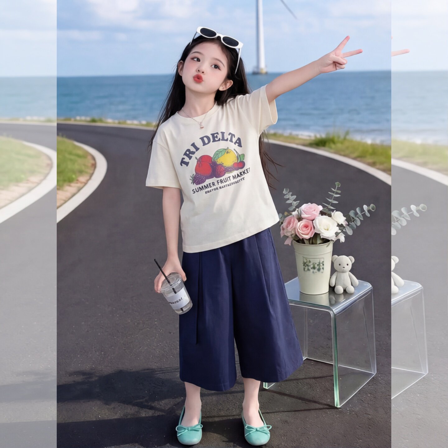 女童夏季套装2026新款9儿童夏装