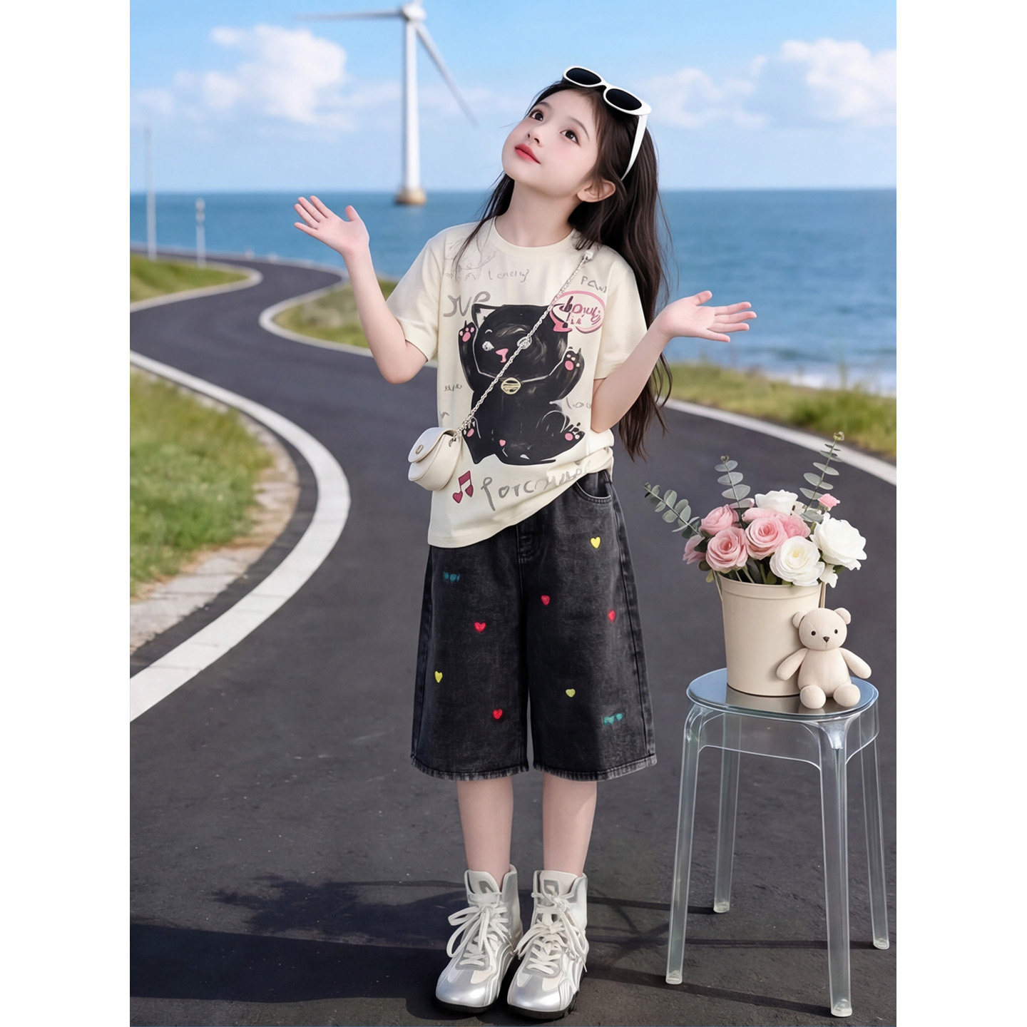 女童夏装套装2026新款儿童洋气