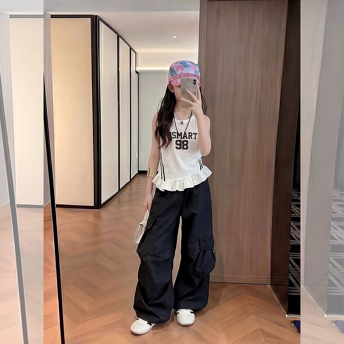女童夏季美式辣妹套装阔腿裤潮