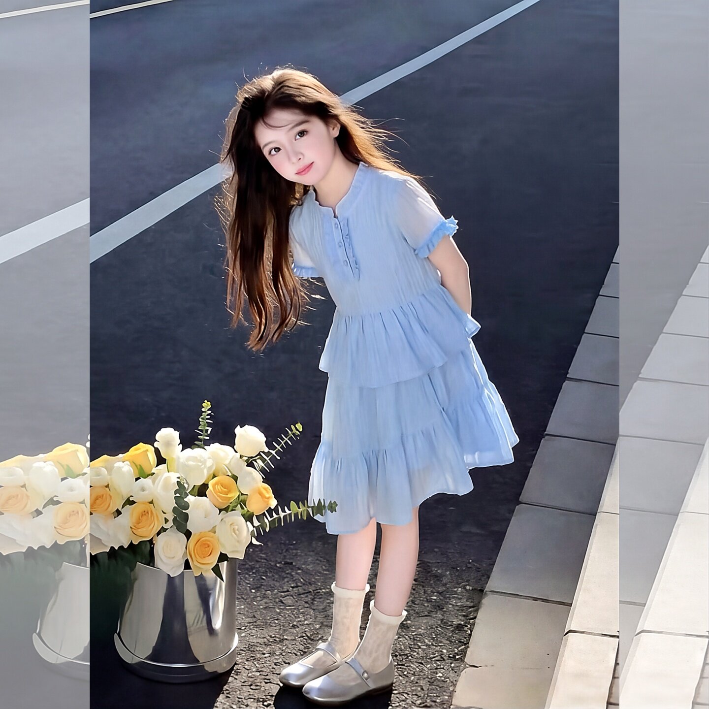 女童连衣裙2026年新款儿童衬衫裙