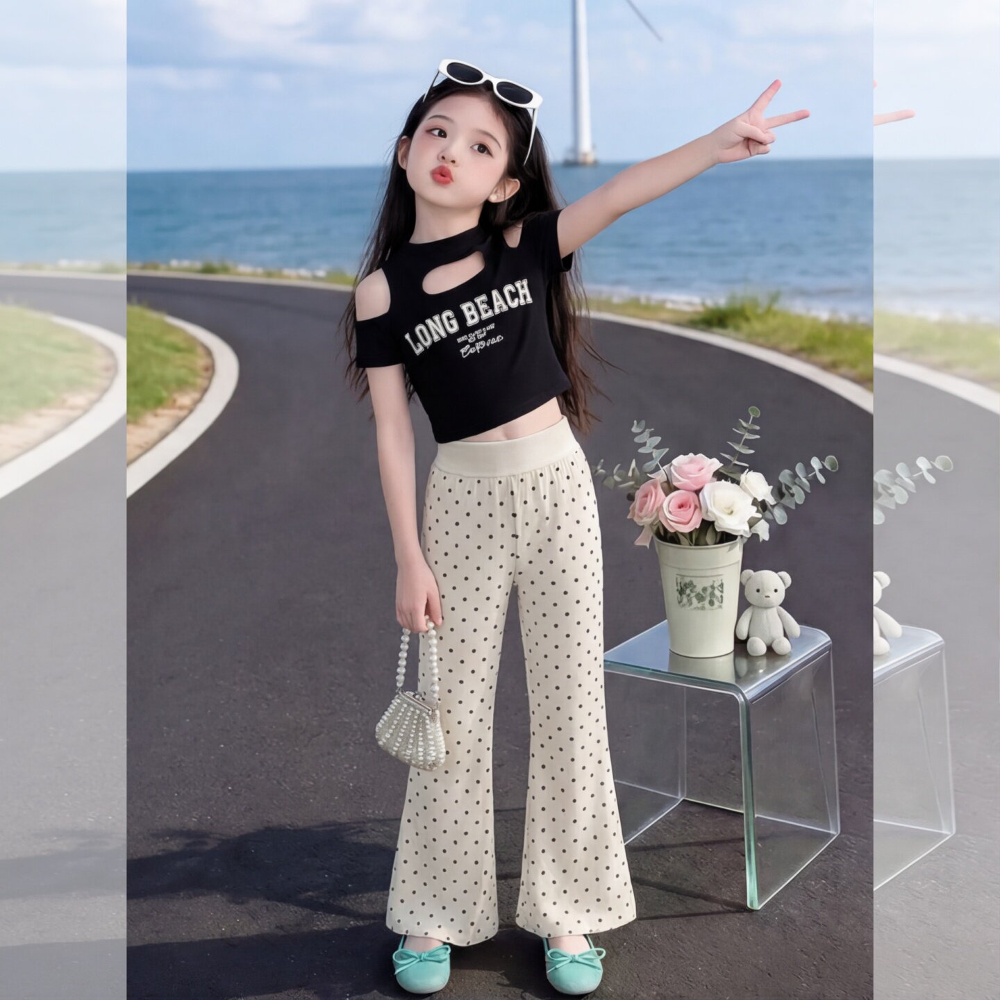 女童裤子夏季薄款外穿2026新款中