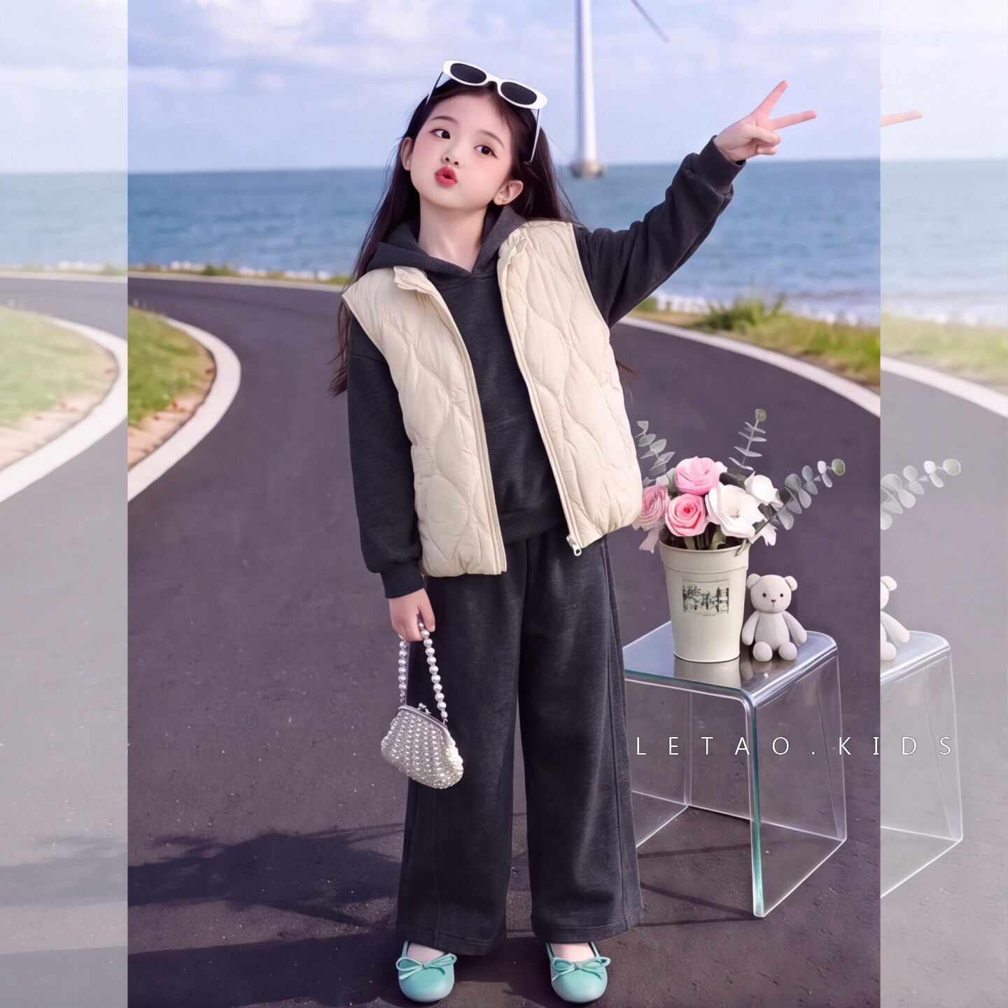 女童套装秋冬款2026新款中大童洋