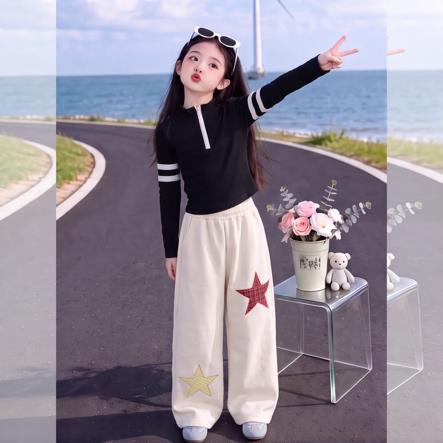 女童休闲裤子秋装2026新款儿童秋
