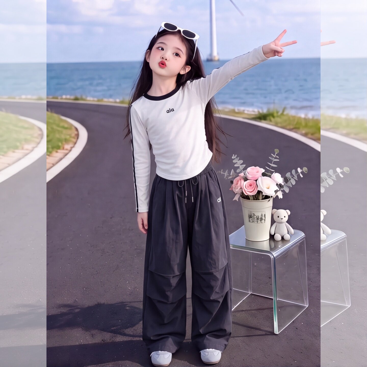 女童秋装套装2025新款儿童洋气时