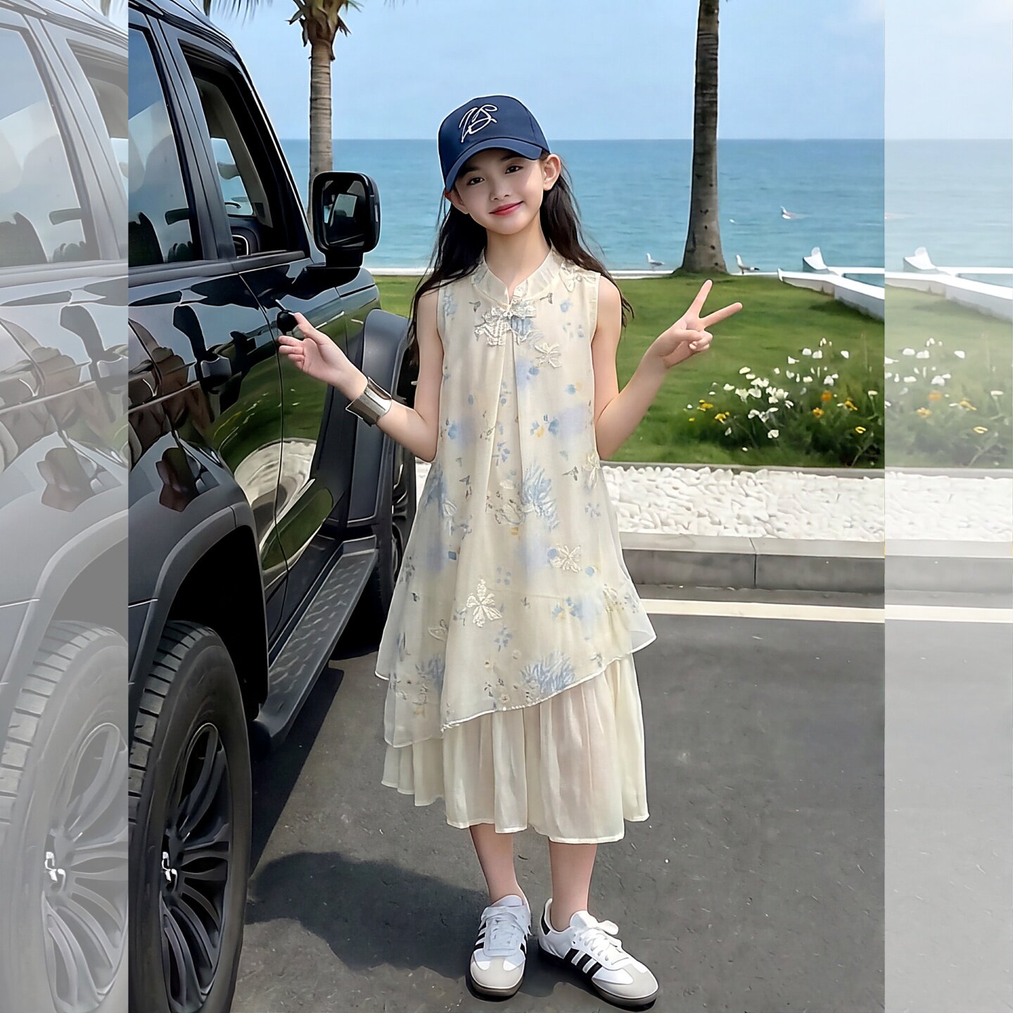 汉服女童夏装中国风超仙唐装裙子