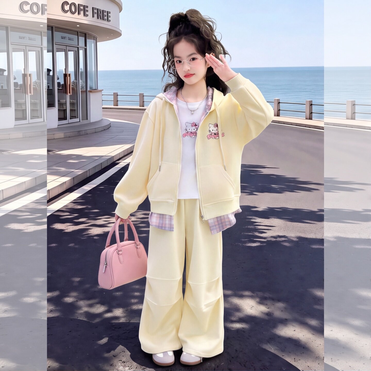 女童秋装休闲套装2026新款韩版洋