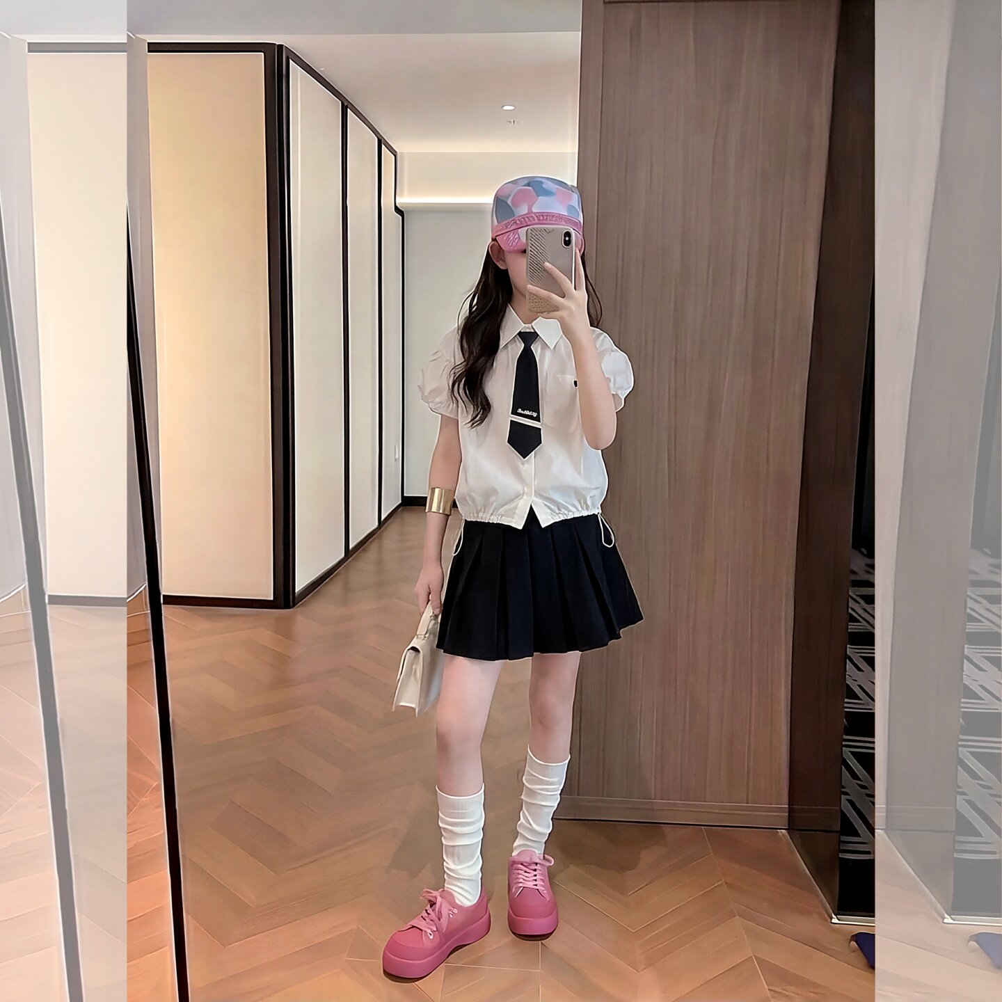 女童学院风套装夏季2025新款洋气