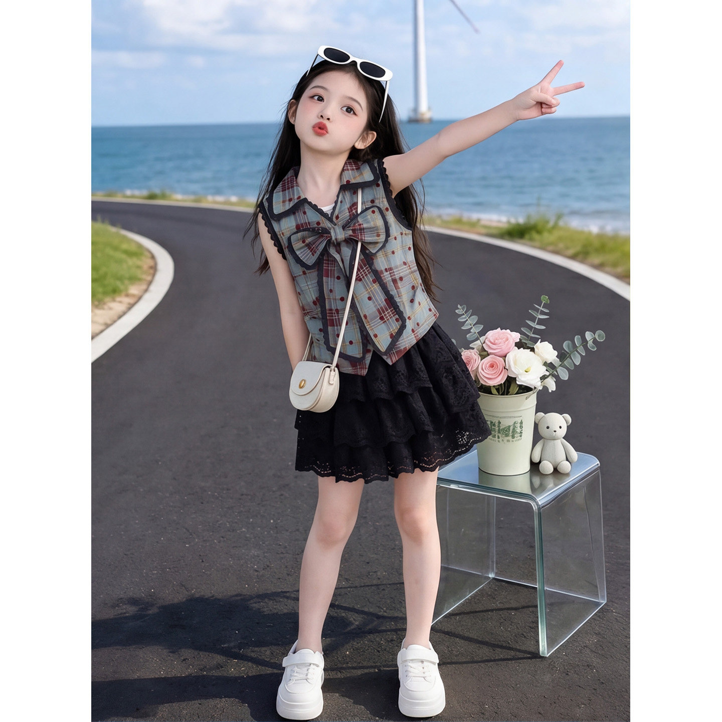 女童套装夏季2026新款儿童洋气