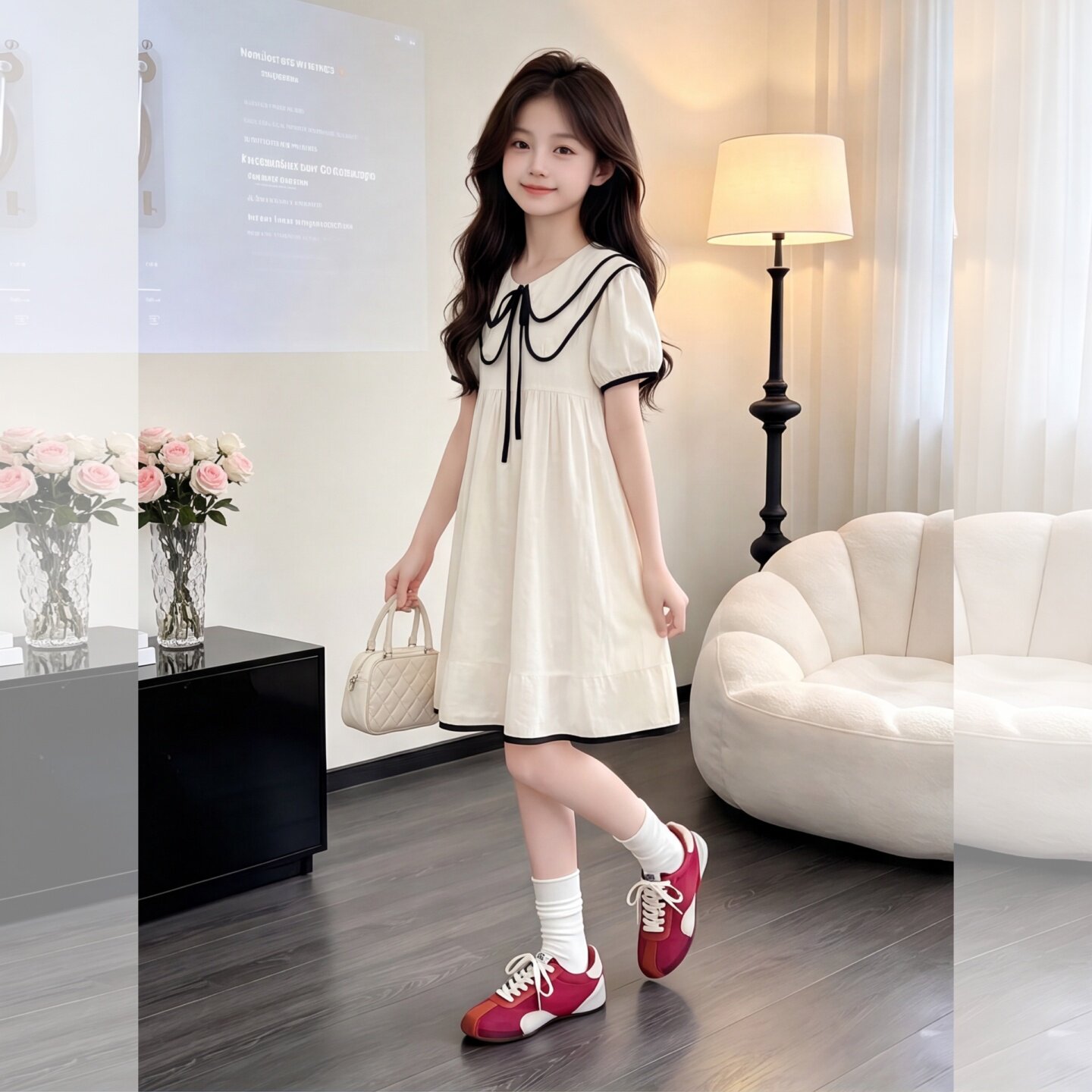 女童连衣裙2026新款夏装小女孩公