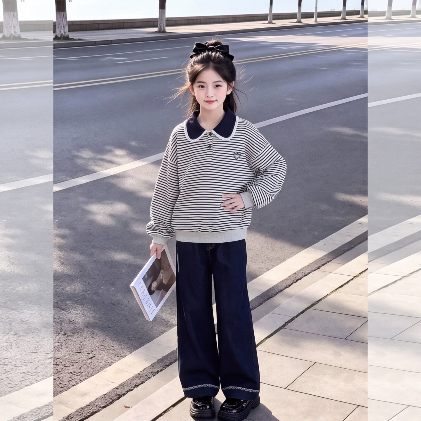 女童卫衣秋装2026新款女孩洋气秋