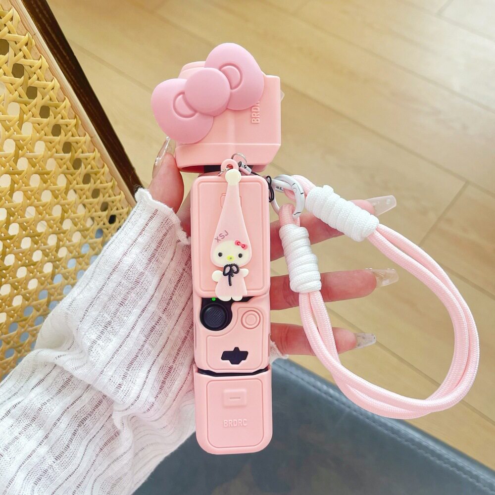适用大疆pocket3睡衣凯蒂小猫保护套Pocket3卡通纯色壳pocket全包