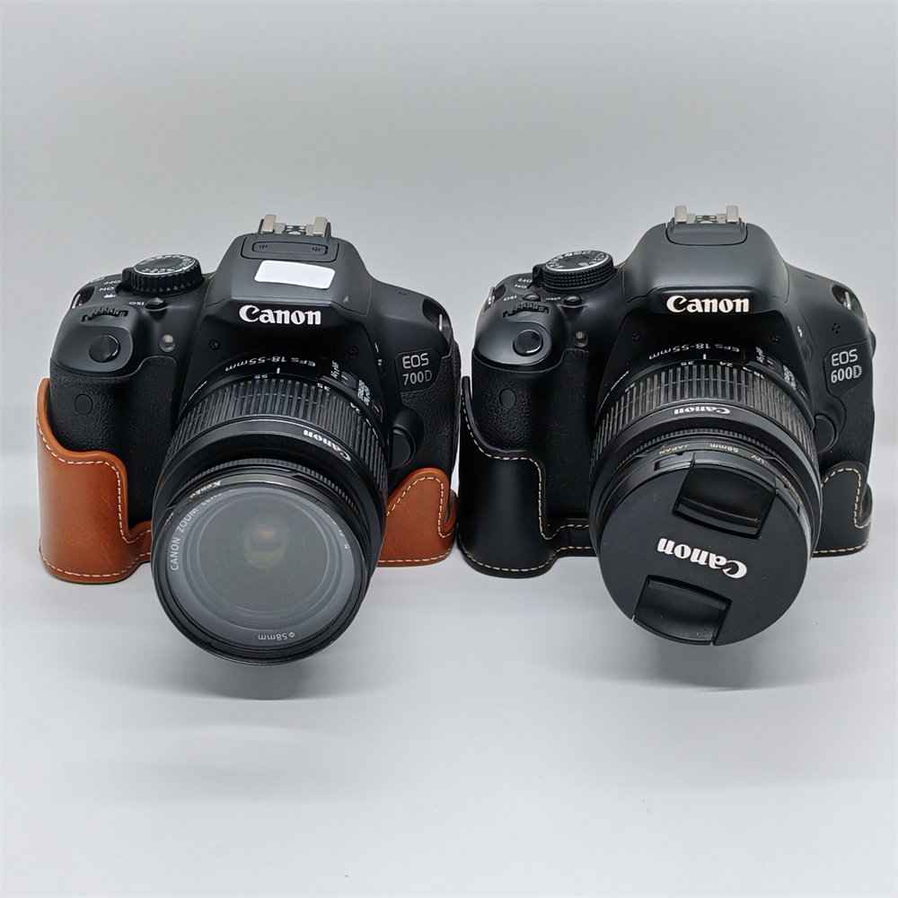 适用佳能 Eos 760D 750D 700D 600D 650D相机皮套底座 半套保护壳
