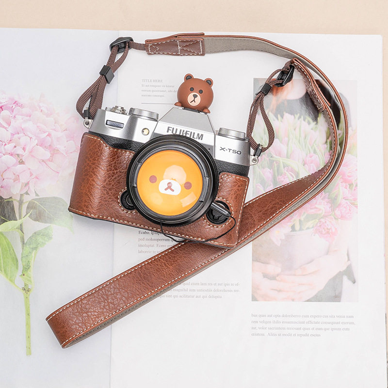 富士xt50相机包xt30二代保护套x100vixt5底座xs20皮套配件