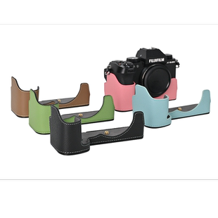 适用于富士 XS20半套相机包皮套开窗真皮底座xs20合金版保护外壳