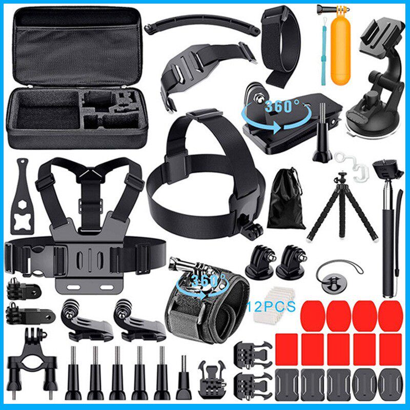 适用于gopro摄影套装59合一运动相机配件山狗/insta360大疆相机等