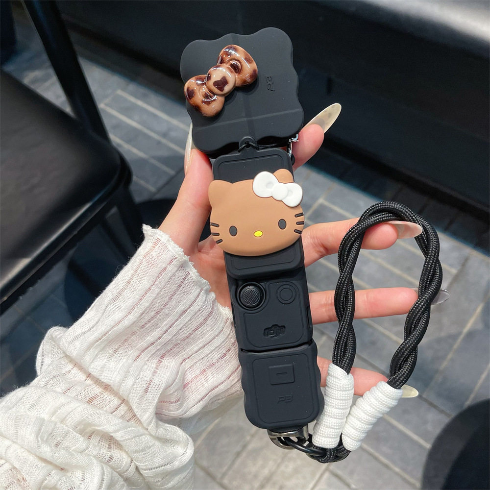 波浪豹纹凯蒂小猫保护套适用大疆 Pocket 3口袋相机可爱防摔潮玩,3C数码配件,其它配件,淘宝优惠券,粉丝福利购,淘宝优惠卷