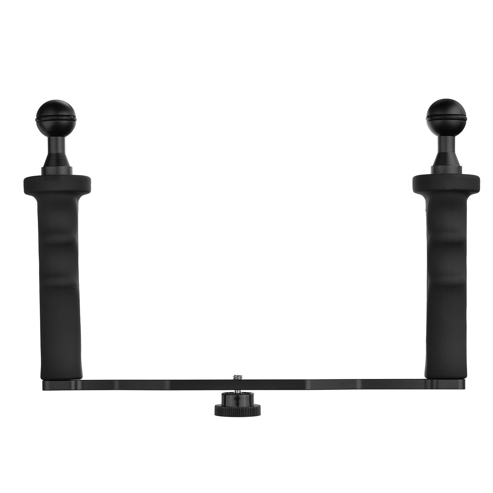 适用于Gopro/单反相机手柄手持稳定器潜水双手把配件自拍杆铝合金