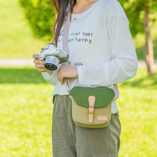 微单反相机包索尼zve10二代佳能r50女斜挎富士XT50尼康z30收纳R10