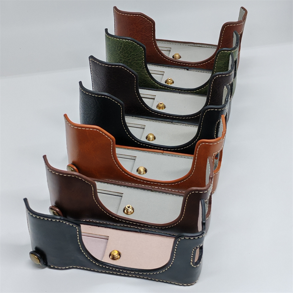 适用于富士 X100 VI 通用油皮/荔枝纹皮套X100 6代相机底座保护壳