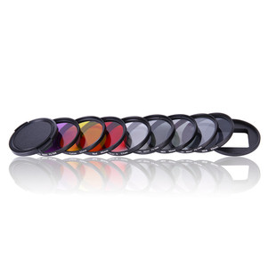 10合1滤镜套装适用于GoPro 5/7/9/10/11/12/13颜色镜ND减光镜CPL