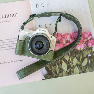 适用佳能R50保护套R10相机包RP R8皮套R7底座R5保护壳R6 二代R100