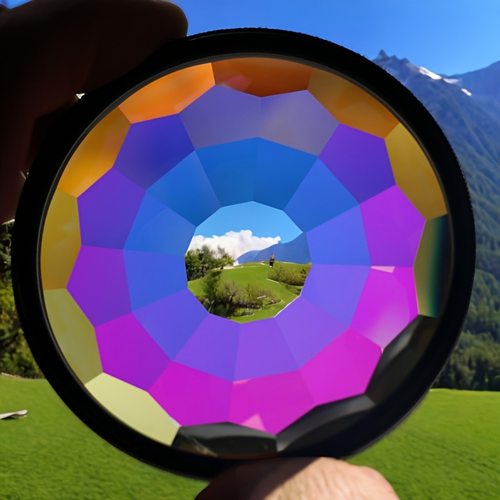 炫彩万花筒特效滤镜摄影摄像前景虚化单反相机镜头摄影配件