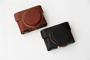 适用于索尼RX100真皮皮套Sony RX100 M1-7代通用相机包摄影保护壳