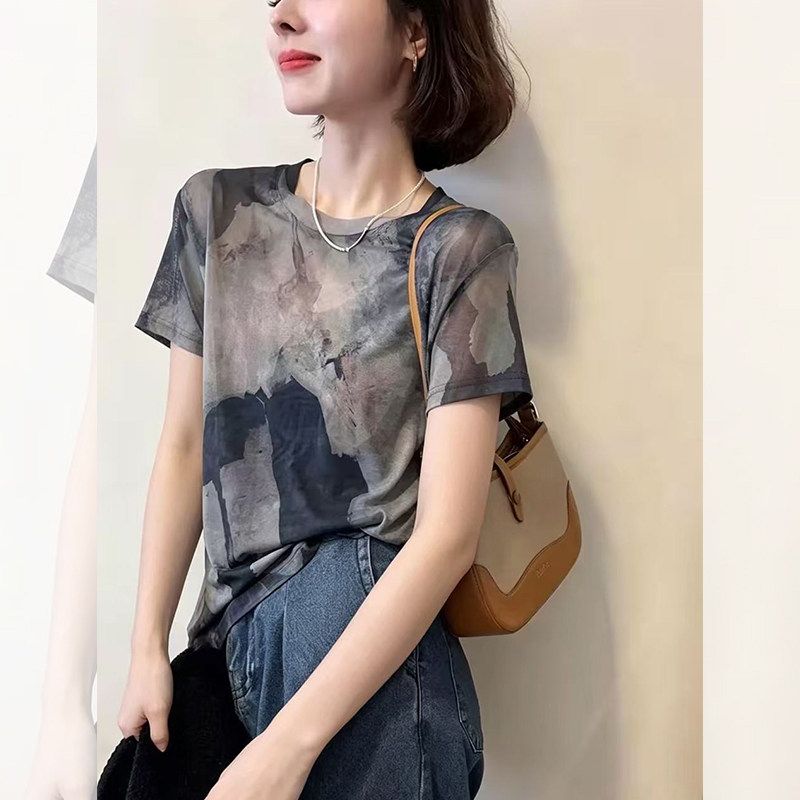 独特超好看单穿小衫短袖T恤女2026夏季韩版新款穿搭显瘦黑色上衣