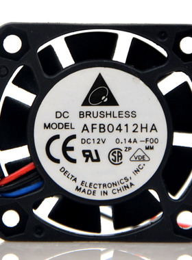 全新台达DELTA 4010 4cm 12V0.14A AFB0412HA-R00双滚珠散热风扇
