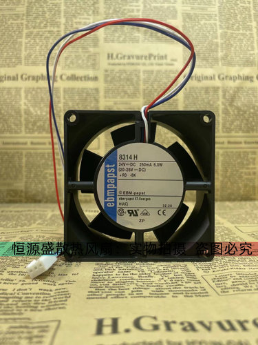 全新 ebmpapst 8314 H HR HL HU U HP 8CM8032 24V变频  散热风扇
