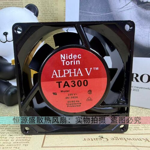 进口NIDEC 8038 8厘米交流风机 A30475-10 金属壳耐高温230V风扇
