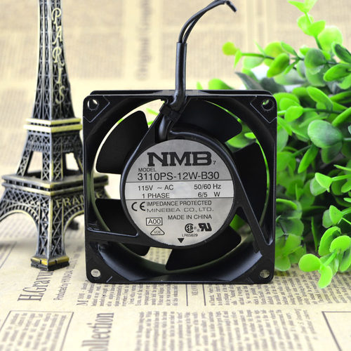 原装正品 NMB 3110PS-12W-B30-A00 115V 6/5W 8025 金属框风扇
