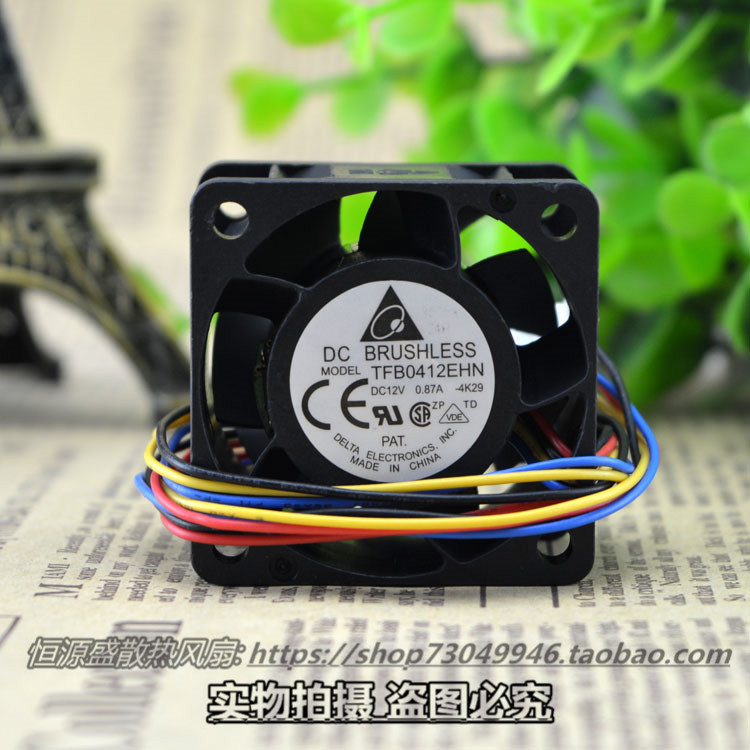 台达 TFB0412EHN 4028 12v0.87A 4cm超暴力双滚珠服务器风扇 pwm